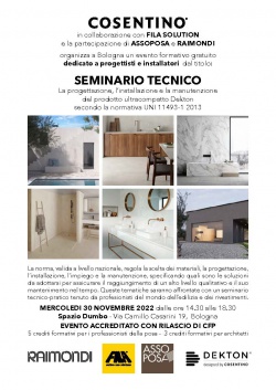 Seminario Tecnico Fila-Cosentino (BO)