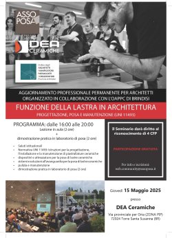 Assoposa evento presso Dea Ceramiche (BR)